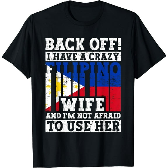 Funny Filipino Husband Philippines Flag Roots Heritage T-Shirt mens t shirt,black,women,funny,misfits,men,journey,t-shirt