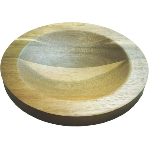 i Kito Mezzaluna Cutting Board Round Small, 8inch Chopping Board Wood Curved, Slicing Board Acacia, Pizza Wooden Cheese Board