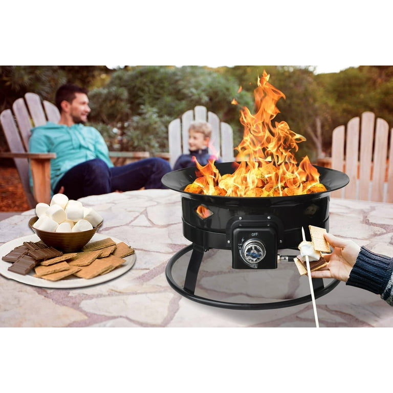 Ephraim Fire Pit Table With Hidden Propane Tank- Real Flame®