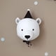 thumbnail image 3 of Cabeza De Oso Blanco Para Colgar En La Pared, Juguete De Peluche, Muñeca De Princesa Para Niña, Regalo Para Bebé, Decoración De Pared De Habitación De Guardería Moyic BA001104-00, 3 of 6