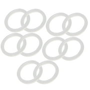 10 Pcs Shop Gadget Silicone Sealing Rings Replacement Ring White Kitchen Supplies