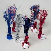 Patriotic Balloon Weight/Tinsel Centerpiece Case Pack 24