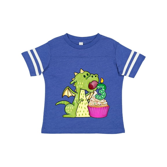 Inktastic Dragon Cupcake 3rd Birthday Boys or Girls Toddler T-Shirt