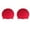 Red, variant on Dvkptbk Swimming Cap 2Pc Adult Universal Pure Ear Protection Swimming Caps Swimming