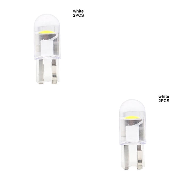 Sidaley Bombillas de coche Bombillas de luz fría LED Luz de noche de lectura Matrícula Lámpara de ancho de coche, 2 piezas, blanco Blanco 2 piezas 2piezas