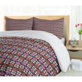 thumbnail image 5 of Ambesonne Floral Duvet Cover Set, Retro Grunge Leaves Flowers, 2-Calking, Multicolor, 5 of 7