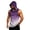 Purple, variant on Men's Sleeveless Gradient Hoodie Tank, Muscle Fit Pullover Workout Vest with Pocket - Breathable Quick-Dry Athletic Shirt for Summer Gym & Bodybuilding Black L