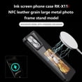 thumbnail image 2 of Smart Ink Screen Phone Case with 4 Color E-Ink Display Picture, Easy to APP DIY Your Favorite Photos, No Power Consumption NFC Phone Case for iPhone 15 with Camera Cover Kickstand, Gray, 2 of 10