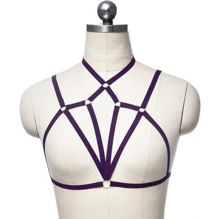 

MRULIC lingerie for women Women Lingerie Corset Solid Lace Underwire Muslin Sleepwear Underwear Purple + One size