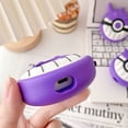 thumbnail image 4 of Funda de silicona para Airpods Pro, 3D Cute Kawaii Anime Fashion Funny Cool Design Funda protectora para Apple Airpod con llavero, para hombres/adolescentes/niños (Gengar), 4 of 5