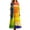 Light Yellow, variant on Lady's Relaxed Print Round Neck Dress