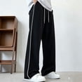 thumbnail image 5 of WPPGONE Mens Pants Casual Elastic Waisted Drawstring Baggy Loose Fit Plus Size Bottoms Daily Fashion Trousers with Pockets, L-6XL, 5 of 10