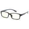 GAMMA RAY 004 Classic Computer Reading Glasses Helps to Reduces Eyestrain Fatigue and Glare by Harmful Blue Light Eliminates Ultra Violet from Long Term Monitors Screens Viewing and Readers