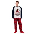 thumbnail image 5 of LuLiaMenton Christmas Pajamas, Xmas Print, Red Plaid Matching Sleepwear, Plus Sizes, 5-6Y-Kid, 5 of 6