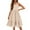 Beige -AQ17, variant on IYYVV Girl's Summer Sundress Spaghetti Strap Solid Cotton Line Midi Dress Casual Cami Dresses for 6-7 Years Cyan
