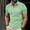 Green, variant on Dianli Spring Summer Men's Printed Short Sleeve Collar Button-Up Shirt Lightweight Breathable Linen-Blend Pocket Casual Beach Vacation Office Daily Wear Spring Summer