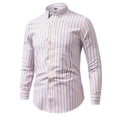 thumbnail image 2 of Qiyinn Men's Oxford Shirt Solid Casual Button Down Collar Shirts Long Sleeve Dress Shirts with Pocket, 2 of 5