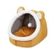 thumbnail image 3 of Cama cueva para gatos, camas para mascotas, tiendas de campaña con pelotas de juguete interactivas, nido, casa para perros antideslizante, muebles par , amarillos, L, 3 of 8