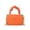 Orange, variant on Square Quilted Handbag Womens PU Leather Chain Shoulder Bags Fashion Diamond Crossbody Bag with Top Handle