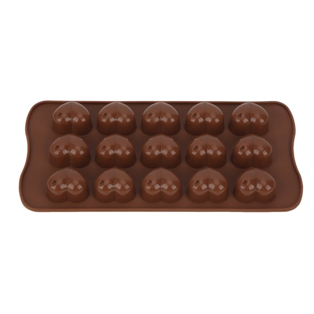 Molde De Silicona Para Chocolate, 15 Agujeros En Forma De Corazón, Molde Para Hacer Chocolate, Utensilios Para Hornear
