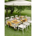 thumbnail image 3 of Outdoor Tablecloth with Umbrella Hole and Zipper, Farmhouse Sunflowers Rectangle Table Cloth 60x84 Inch Waterproof Tablecloth, Rustic Barn Doors Flowers Butterfly Wooden Picnic Table Cover for Patio, 3 of 7