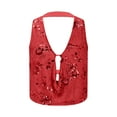 thumbnail image 6 of Giftesty Women's Sparkle Sequin Halter Crew Neck Design Sleeveless Casual Tank Top for Daily Wear, 6 of 6