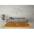 thumbnail image 3 of Ahgly Company Machine Washable Indoor Rectangle Medallion Yellow Traditional Area Rugs, 8' x 12', 3 of 4