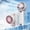 Pink-PK, variant on MMJ Foldable Clip-On Umbrella Pole USB Recharge Small Portable Cooling Fan 7.68x3.15x2.17in