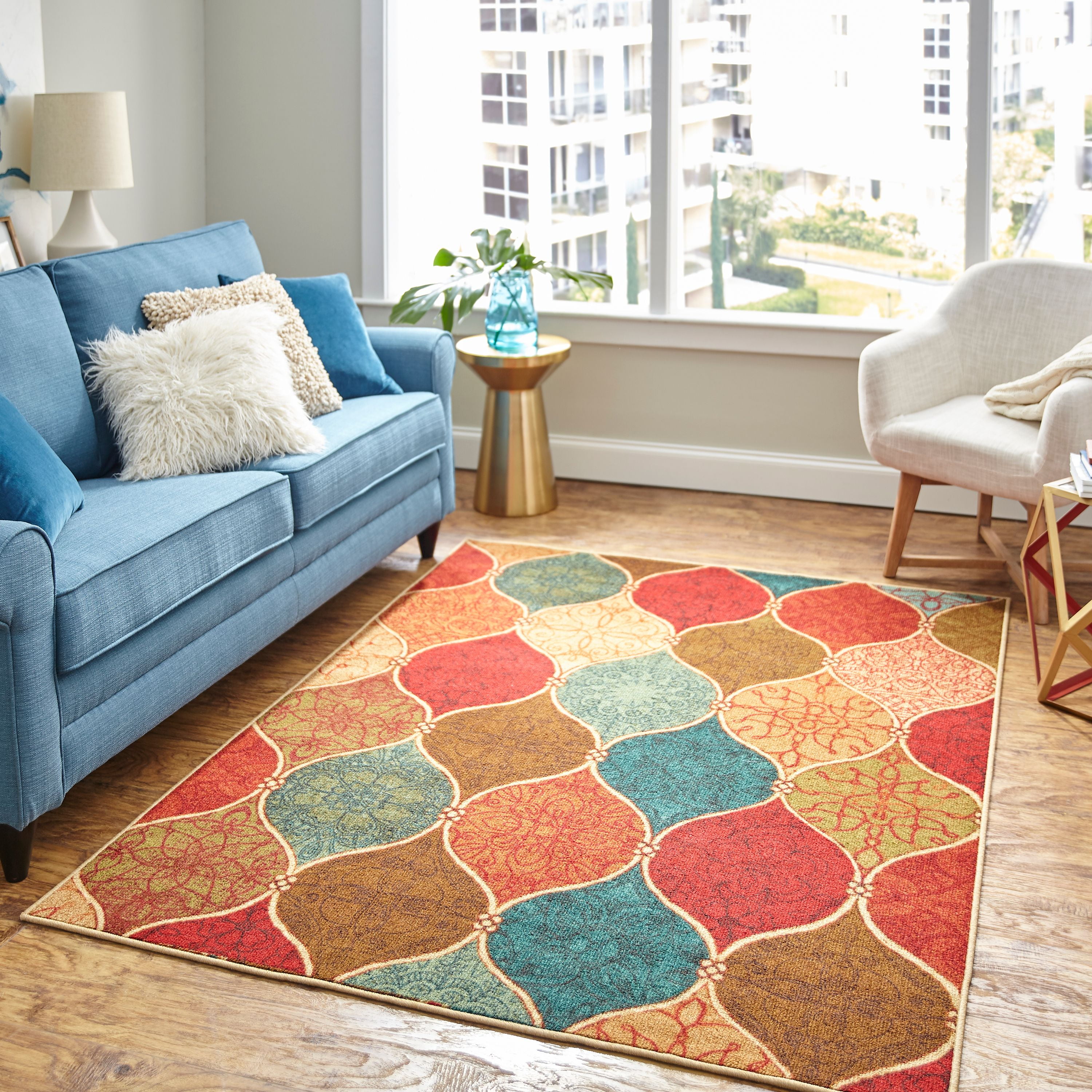 Mohawk Home Bohemian Riza Tile Fret Area Rug, 7'6 x 10'