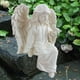thumbnail image 3 of Estatua de ángel, figura de resina de ángel, adorno de pieza central, linda pequeña figura de ángel rezando para estante de oficina, sala de estar,, 3 of 9