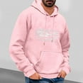 thumbnail image 2 of Wyobmus Flight U.S. Flag Hoodies for Men Casual Printed Sweatshirt Lightweight Long Sleeve Sport Pullover With Pocket Drawstring Workout C-Pink, 2 of 3