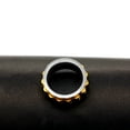 thumbnail image 5 of Fashion Black Gold Two Tone Gear Spinner Rings for Mens Stainless Statement Rings for Dad Boyfriend Birthday (Size 8), 5 of 7