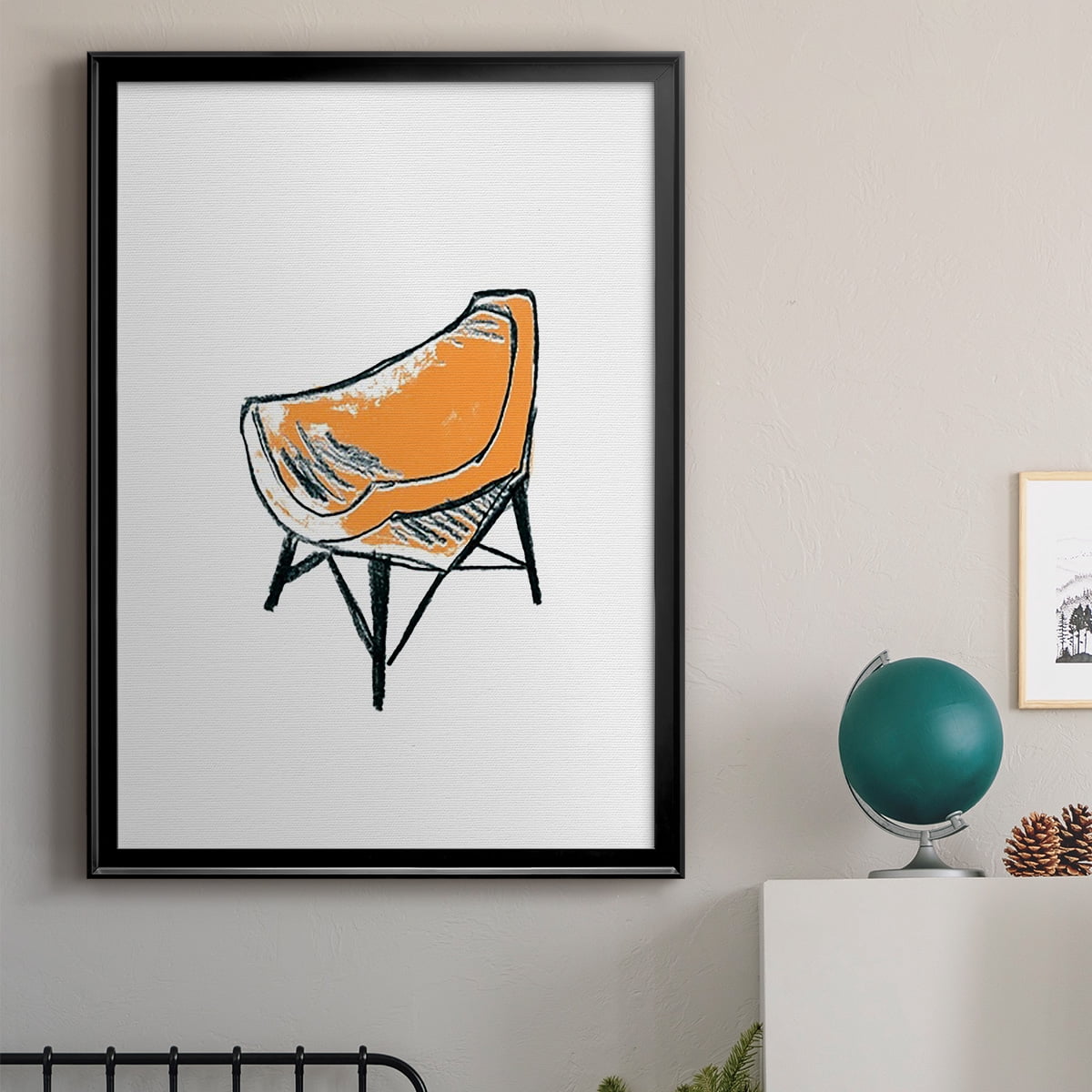Take a Seat XII Premium Framed Print, in Gold, Black, or Silver - Ready to Hang