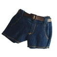 thumbnail image 5 of Rushawy 1/12 Scale Female Clothes Miniature Shorts for 6'' inch Female Action Figure Dark Blue, 5 of 9