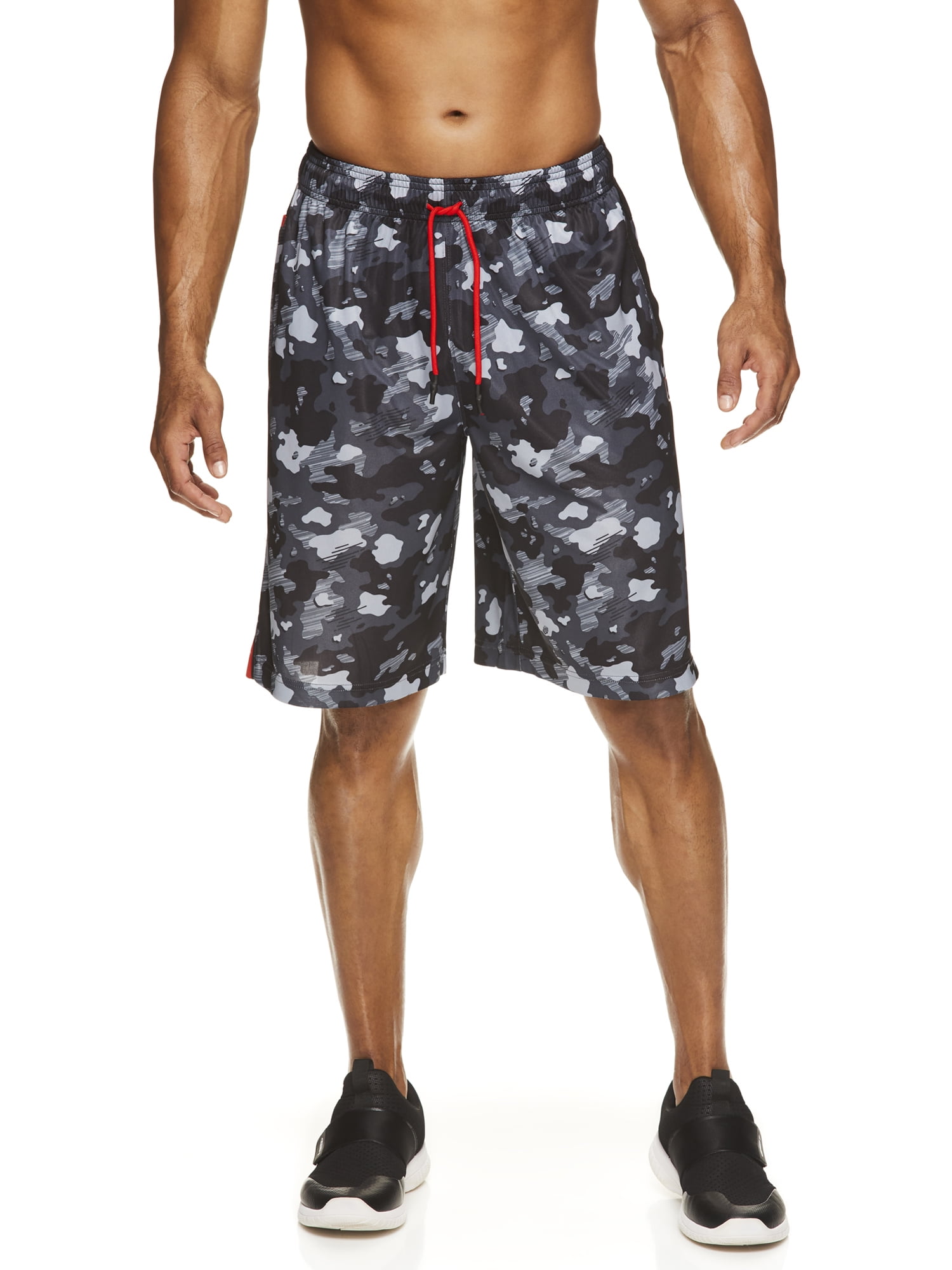 RIGORER Mens Camouflage Mesh Basketball Shorts with Pockets 