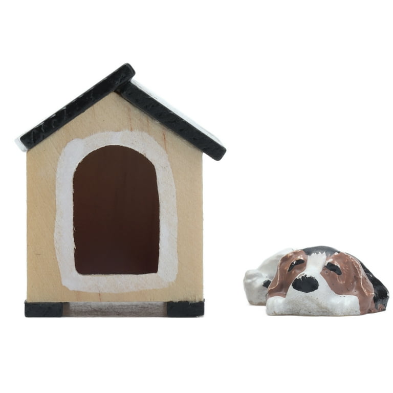 Dollhouse Dog Kennel, Dollhouse Animal Kennel Playset Lifelike For