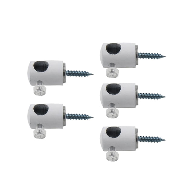 5 ganchos para cables de luz colgante, organizador de soporte para cables, abrazaderas de metal, accesorio colgante Blanco Cola abrazaderas para cables