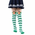 thumbnail image 2 of Christmas Socks for Women Stockings Knee Length Stockings Party Socks European And Holiday Striped Socks Reindeer Socks, 2 of 3