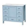 thumbnail image 5 of Horizon 42" Bathroom Vanity with Powder Blue Cabinet and Engineered White Top, 5 of 6