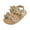 Gold, variant on Baby Girls Sandals Summer Shoes Outdoor First Walk Toddler Girls Shoes For Summer Non- Baby Sandals Size 5