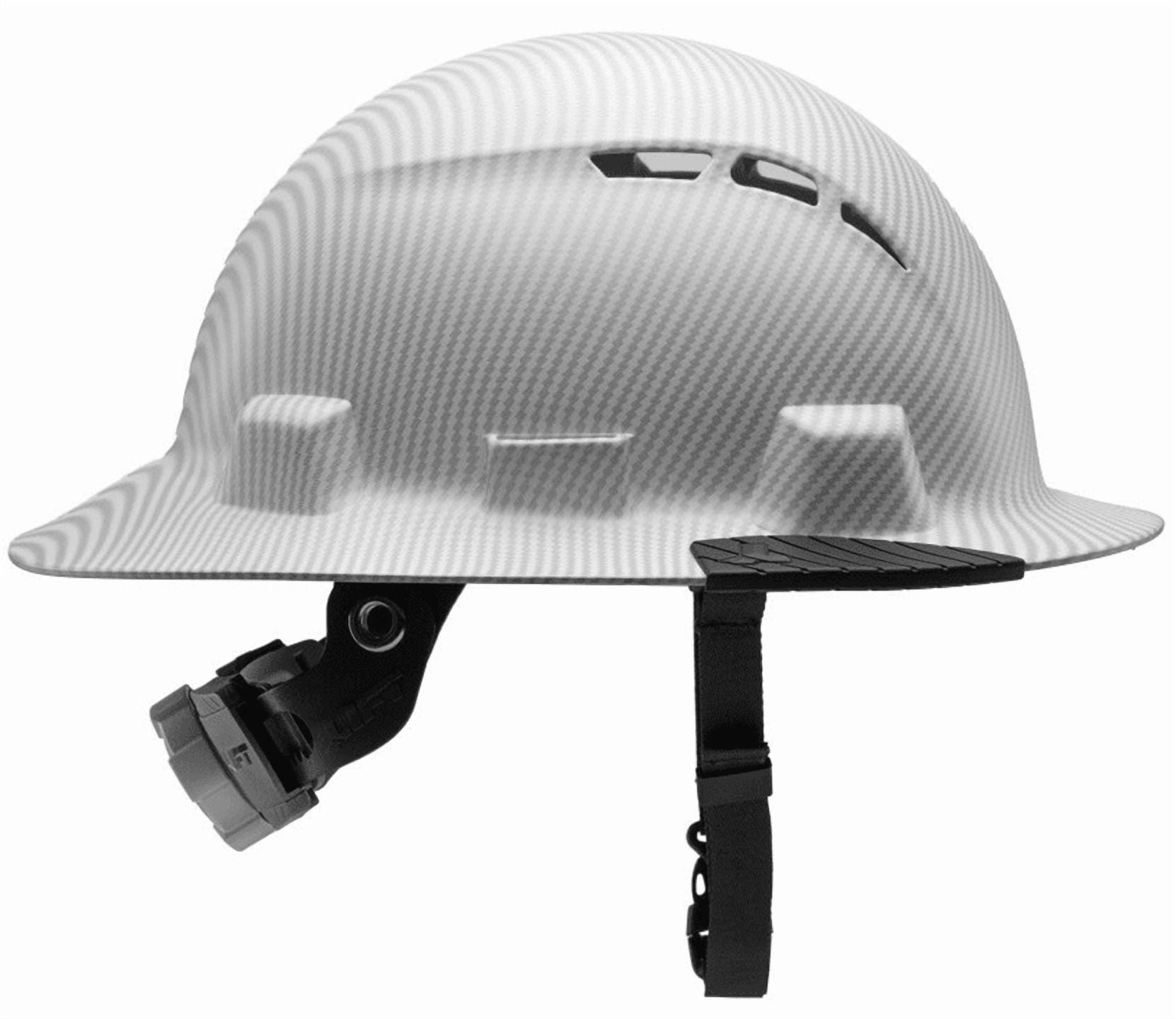Lift Safety White Carbon iDAX HDPE Full Brim Vented Hard Hat Class C Z89.1 2014 Poly NEW