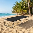 thumbnail image 4 of Resenkos Lightweight Foldable Sleeping Bed for Outdoor Use, Portable Travel Cot for Hiking, Camping, Office Naps and Backyard, Black, 4 of 7