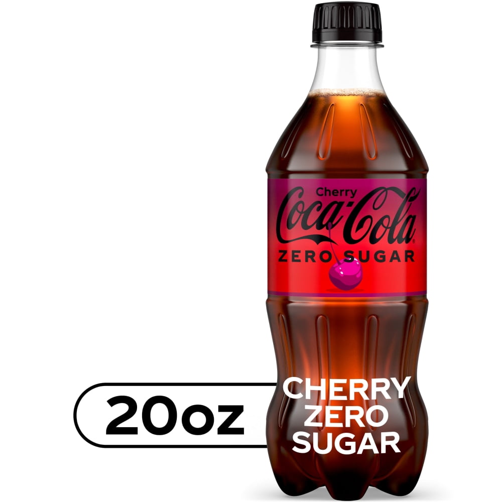 Coca-Cola Zero Sugar Cherry Soda Bottle 20 fl oz - 3 count