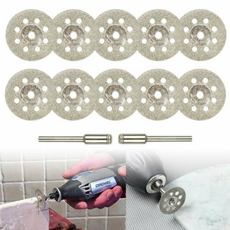 

amousa 10PCS Diamond Cutting Wheel Saw Blades Cut Off Discs Set Tool Replacement