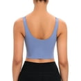thumbnail image 5 of LELINTA Women Padded Sports Bra, Gym Workout Tank Tops, Sexy Medium Support Yoga Bras with Removable Cups Fitness Running Shirts, 5 of 7