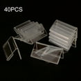 thumbnail image 2 of Lefu 40x Mini Acrylic Sign Display Holder Price Name Card Tag Label Stand Bracket, 2 of 6