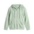 thumbnail image 5 of Mooqilaa Girls Zip up Hoodies, Spring Fall Casual Long Sleeve Knitted Lightweight Outerwear Green Size 9-10 T, 5 of 5