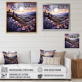 thumbnail image 4 of Designart "Countryside Lavender Landscape Collage II" Landscapes Floater Framed Canvas Print, 4 of 7