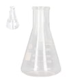 thumbnail image 3 of Matraz Erlenmeyer de vidrio de borosilicato (4 unidades, 50 ml, 100 ml, 250 ml y 500 ml) para química de laboratorio., 3 of 14