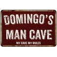 thumbnail image 1 of DOMINGO'S Man Cave Sign Garage Mancave Decor Accessories Signs Vintage Retro Rustic Tin Wall Art Name Home Beer Dads Gift 8 x 12 Matte Finish Metal 108120003389, 1 of 1